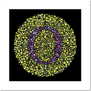 Letter O Ishihara Test Posters and Art